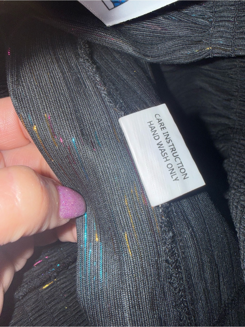 👑✨ Queen of Sparkles Multicolor Shimmer Shorts | Size Large | NWOT - Picture 5 of 6